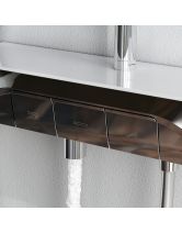 Душевая система FUNC с ванно-душевым однозахватным смесителем-полкой (AM.PM) хром