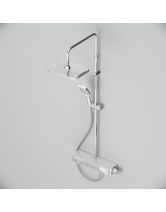 Душевая система FUNC с ванно-душевым однозахватным смесителем-полкой (AM.PM) хром