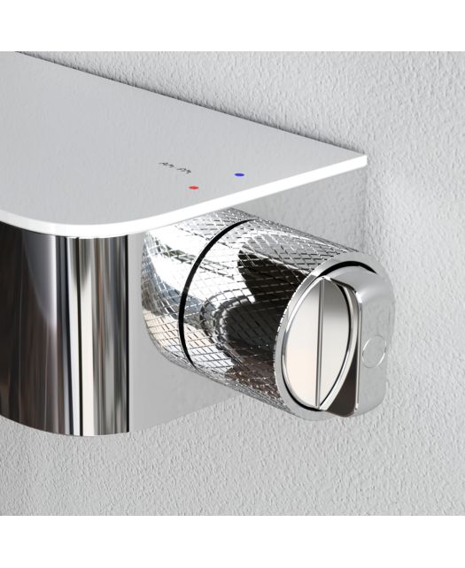 Душевая система FUNC с ванно-душевым однозахватным смесителем-полкой (AM.PM) хром