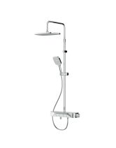 Душевая система FUNC с ванно-душевым однозахватным смесителем-полкой (AM.PM) хром