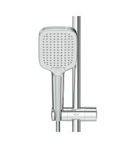 Душевая система FUNC с ванно-душевым однозахватным смесителем-полкой (AM.PM) хром