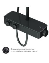 Душевая система INSPIRE V2.0 для душа с термостатом (AM.PM) чёрный