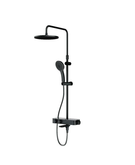 Душевая система INSPIRE V2.0 для душа и ванны с термостатом (AM.PM) чёрный