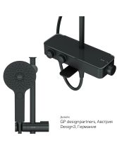 Душевая система INSPIRE V2.0 для душа и ванны с термостатом (AM.PM) чёрный