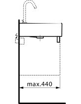 Мини-раковина LIVING 45х38х15,5 (LAUFEN) Швейцария