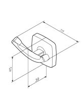 Крючок для полотенец GEM (AM.PM) хром