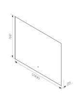 Зеркало X-JOY с интерьерной Led подсветкой (AM.PM) 100х70 см