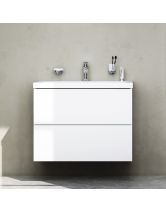 Тумба с раковиной подвесная GEM 60 см, 2 ящика (AM.PM) белый глянец