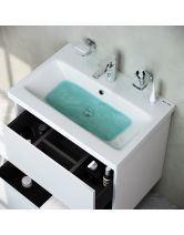 Тумба с раковиной подвесная GEM 60 см, 2 ящика (AM.PM) белый глянец