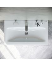 Тумба с раковиной подвесная GEM 75 см, 2 ящика (AM.PM) белый глянец