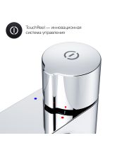 Смеситель высокий для раковины X-JOY нажимной TouchReel (AM.PM) хром