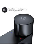 Смеситель для раковины высокий X-JOY нажимной TouchReel (AM.PM) чёрный