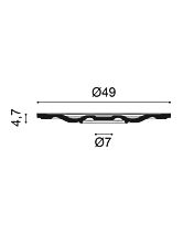 Розетка потолочная декоративная R18 (Orac) D 490 мм