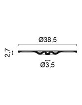 Розетка потолочная декоративная R31 (Orac) D 385 мм