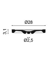 Розетка потолочная декоративная R13 (Orac) D 280 мм