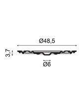 Розетка потолочная декоративная R09 (Orac) D 485 мм