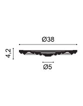 Розетка потолочная декоративная R08 (Orac) D 380 мм