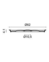 Розетка потолочная декоративная R76 (Orac) D 620 мм