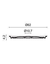 Розетка потолочная декоративная R77 (Orac) D 620 мм