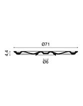 Розетка потолочная декоративная R23 (Orac) D 710 мм
