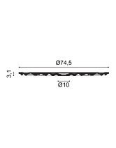 Розетка потолочная декоративная R40 (Orac) D 745 мм