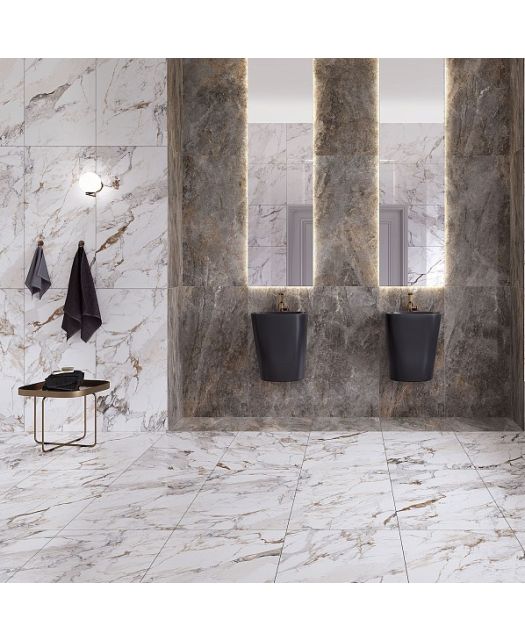 Керамогранит Marble-X Бреча Капрайа Белый Лаппато (VitrA) Россия 60х60