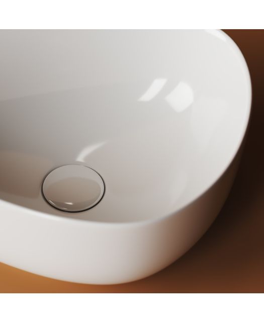 Умывальник чаша ассиметричная Element CN5026 (Ceramicanova) 45,5х32 см Белый