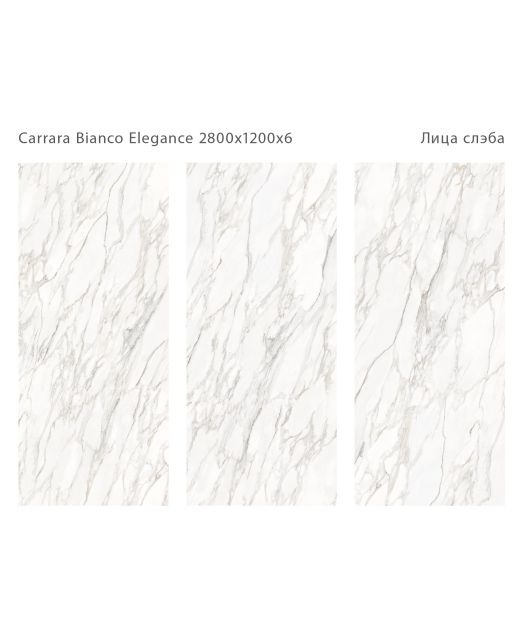 Керамогранит CARRARA BIANCO ELEGANCE (STARO) Индия 120х280