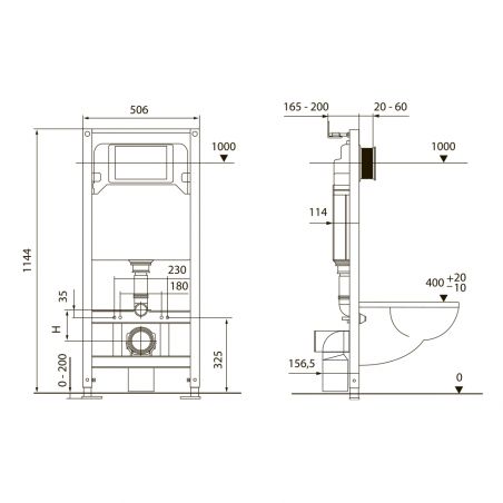 Комплект, застенный модуль TECEspring S401101, пластиковая панель TECEspring R (TECE) хром глянцевый