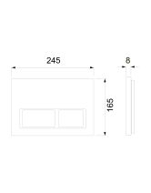 Комплект, застенный модуль TECEspring S401204, пластиковая панель TECEspring V (TECE) черный матовый