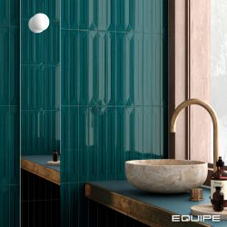 Керамическая плитка VITRAL Axis Petrol Reactive (EQUIPE) Испания 5х40