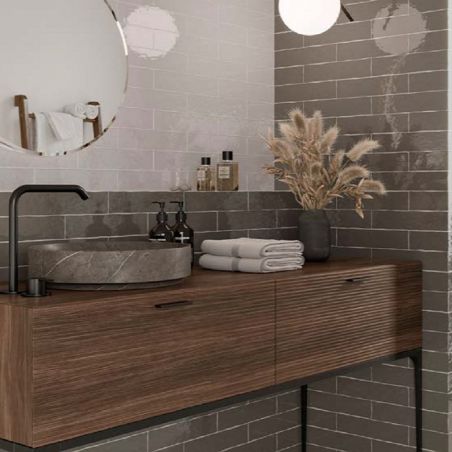 Керамическая плитка Rural artic grey brillo (DAR Ceramics) Испания 7,5х30