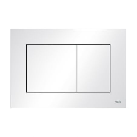 Комплект, застенный модуль TECEbase, пластиковая панель TECEnow (TECE) белая глянцевая