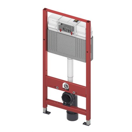 Комплект, застенный модуль TECEbase, пластиковая панель TECEnow (TECE) белая глянцевая