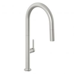 Смеситель для кухни AUREA с выдвижным изливом (KLUDI) брашированный никель