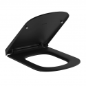Сиденье с крышкой с плавным опусканием RESA S (KLUDI) чёрный матовый