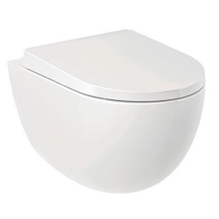 Унитаз подвесной безободковый RESA D без крышки (KLUDI) белый 52х36,5