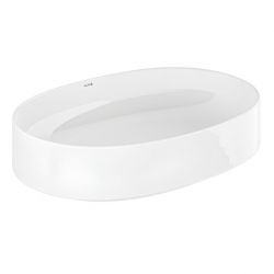 Раковина накладная без перелива RESA O (KLUDI) белый 60х40