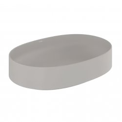 Раковина накладная без перелива RESA O (KLUDI) серо-бежевый матовый 60х40