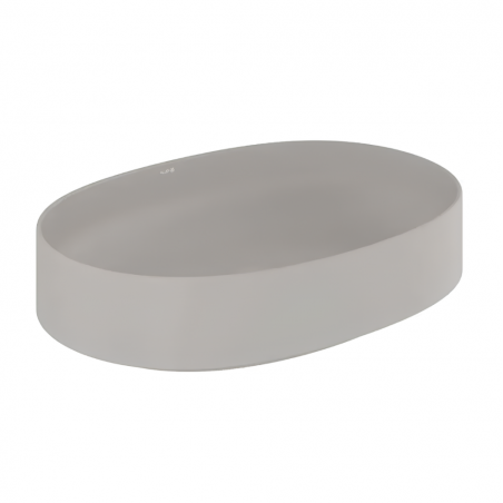 Раковина накладная без перелива RESA O (KLUDI) серо-бежевый матовый 60х40