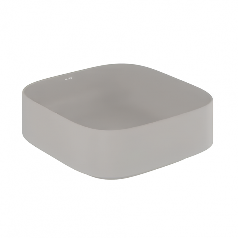 Раковина накладная без перелива RESA S (KLUDI) серо-бежевый матовый 40