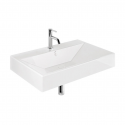 Раковина подвесная с одним отверстием с переливом RESA (KLUDI) белый 81х50,5