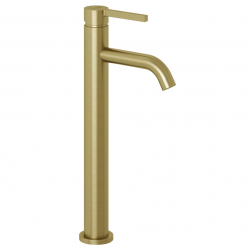 Смеситель высокий для умывальника NOVA FONTE PURA (KLUDI) брашированное золото