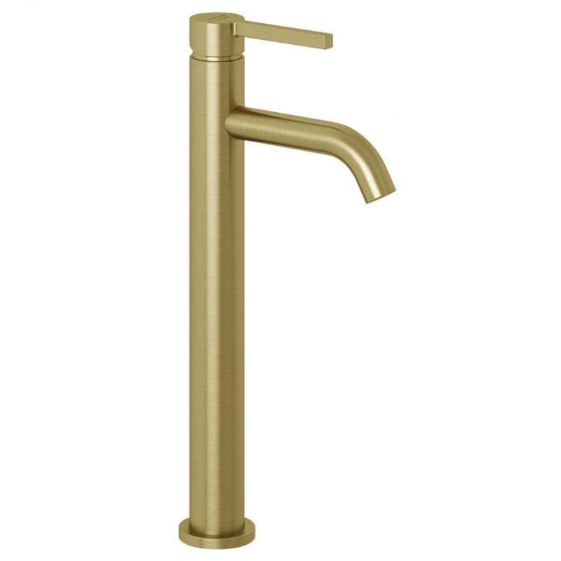 Смеситель высокий для умывальника NOVA FONTE PURA (KLUDI) брашированное золото