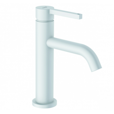 Смеситель для умывальника NOVA FONTE PURA с клапаном PUSH-OPEN 100 мм (KLUDI) белый матовый