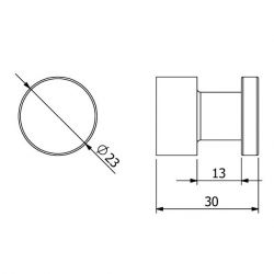 Крючок VELA R (KLUDI) белый матовый