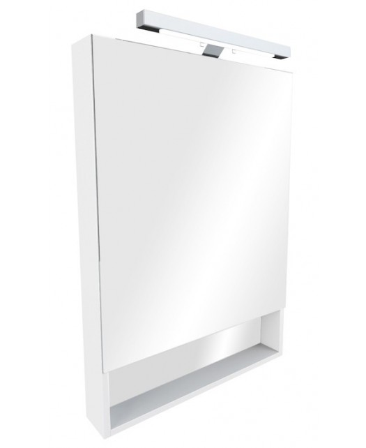 Зеркальный шкаф The Gap (ROCA) белый, со светильником 700