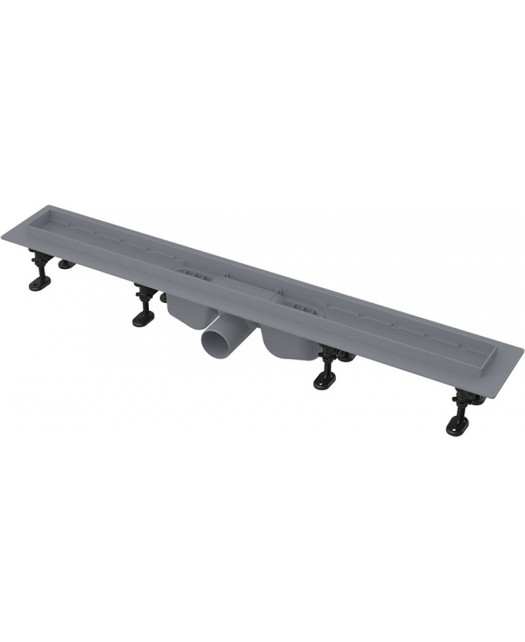 Дренажный канал пластиковый для перфорированной решетки или решетки под кладку плитки APZ12-850 (ALCAPLAST) д.50мм, 850х60